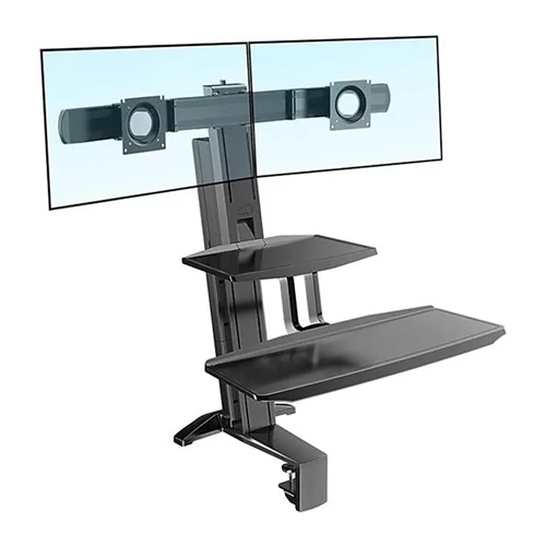 Giá Treo 2 Màn Hình Máy Tính Để Bàn NB-L100 (22&quot;- 27&quot;) Kèm Giá Đỡ Bàn Phím